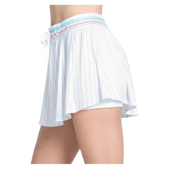 Women's High Waist Retro 13.5 Inch Tennis Skort White-Apparel-Lucky In Love-CB777-95A110U25-5-Tennis Express