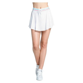 Women's High Waist Retro 13.5 Inch Tennis Skort White-Apparel-Lucky In Love-CB777-95A110U25-6-Tennis Express