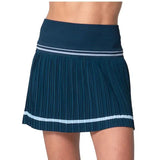Women's Motion Pleated Tennis Skort Midnight-Apparel-Lucky In Love-CB794-401B-Tennis Express
