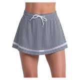 Women's High Waist Seersucker Tennis Skort Black, Lucky In Love, Black, Tennis Express, CB822-001F26-BLACK-1