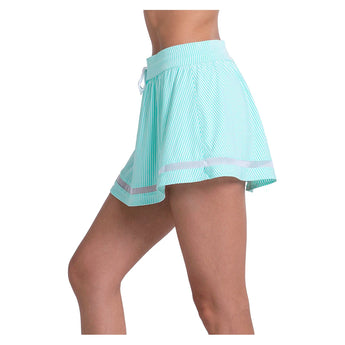 Women's High Waist Seersucker Tennis Skort,Apparel,Lucky In Love,,,Tennis Express,CB822-436-3