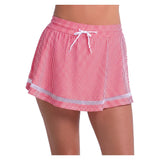 Women's High Waist Seersucker Tennis 13 Inch Skort Team Red, Lucky In Love, Team Red, Tennis Express, CB822-603F26-TEAM-RED-1