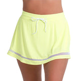 Women's High Waist Seersucker Tennis Skort,Apparel,Lucky In Love,710 Neon Yellow,XS,Tennis Express,CB822-710