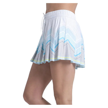 Women's High Waist Lavish Lane Tennis Skort White,Apparel,Lucky In Love,,,Tennis Express,CB832-27F110-6