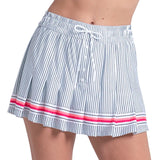 Women's High Waisted Glow Stripe Tennis Skort Multicolor-Apparel-Lucky In Love-CB832-33F955-1-Tennis Express