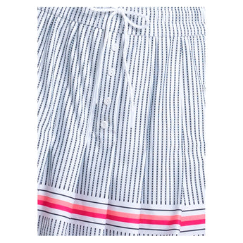 Women's High Waisted Glow Stripe Tennis Skort Multicolor-Apparel-Lucky In Love-CB832-33F955-5-Tennis Express
