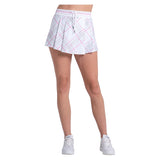 Women's High Waist Weave It To Me Tennis Skort White,Apparel,Lucky In Love,,,Tennis Express,CB834-34F110-1