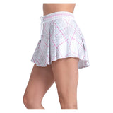 Women's High Waist Weave It To Me Tennis Skort White,Apparel,Lucky In Love,,,Tennis Express,CB834-34F110-3