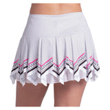Women's Right On Point 13 Inch Tennis Skort White, Lucky In Love, Tennis Express, CB837-13H110-1