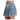 Women's High Waist Fleur De Match Tennis Skort White and Midnight Stripe