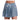 Women's High Waist Fleur De Match Tennis Skort White and Midnight Stripe
