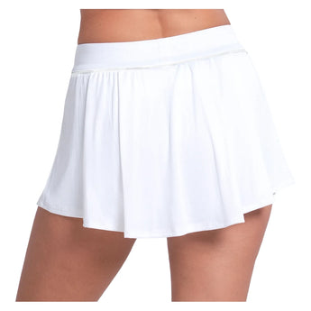 Women's High Waist Court Tennis Skort,Apparel,Lucky In Love,,,Tennis Express,CB854-white1