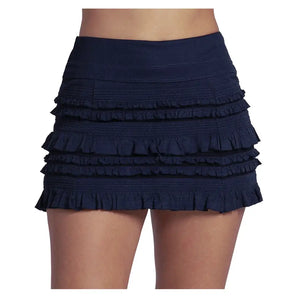 Women's Sporty Frill 13 Inch Tennis Skort,Apparel,Lucky In Love,401 Midnight,XS,Tennis Express,CB857-401-3