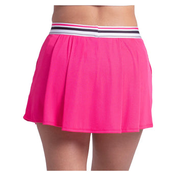Women's Straight To It 13 Inch Tennis Skort Shocking Pink, Lucky In Love, Tennis Express, CB861-15H645-1
