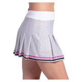 Women's Point Taken 14 Inch Pleat Tennis Skort White, Lucky In Love, Tennis Express, CB862-14H110-2