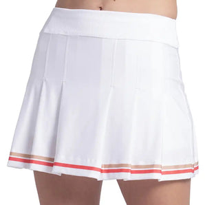 Women's Legacy Lines 14 Inch Pleat Skort White,Apparel,Lucky In Love,White,XS,Tennis Express,CB862-84G110-3