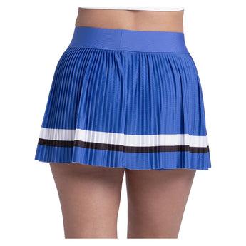Women's Bold Statement 14 Inch Pleated Tennis Skort Parisian Blue, Lucky In Love, Tennis Express, CB864-35H434-1