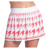 Women's Legacy Ombre 13 Inch Pleated Skort White and Flame,Apparel,Lucky In Love,White/Flame,XS,Tennis Express,CB864-83G110-3