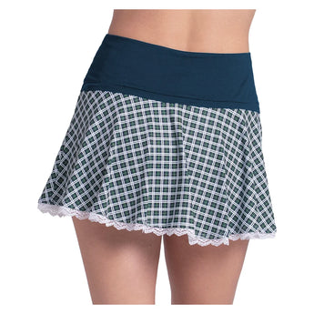 Women's Preppy Please 13 Inch Tennis Skort Midnight, Lucky In Love, Tennis Express, CB865-01H401-1