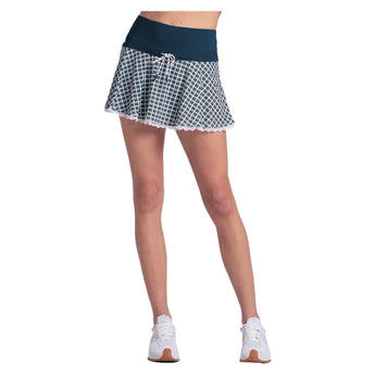 Women's Preppy Please 13 Inch Tennis Skort Midnight, Lucky In Love, Tennis Express, CB865-01H401-3