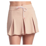Women's Wimbley 14 Inch Pleat Skort Camel,Apparel,Lucky In Love,Camel,XS,Tennis Express,CB866-240-3