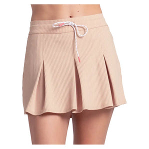 Women's Wimbley 14 Inch Pleat Skort Camel,Apparel,Lucky In Love,Camel,XS,Tennis Express,CB866-240-3