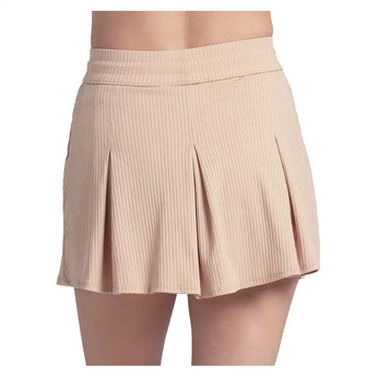 Women's Wimbley 14 Inch Pleat Skort Camel,Apparel,Lucky In Love,,,Tennis Express,CB866-240-4