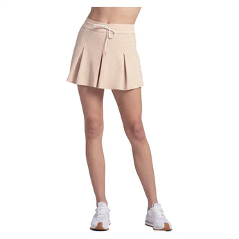 Women's Wimbley 14 Inch Pleat Skort Camel,Apparel,Lucky In Love,,,Tennis Express,CB866-240-5