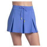 Women's Love Knot 14 Inch Pleat Tennis Skort Parisian Blue, Lucky In Love, Parisian Blue, Tennis Express, CB870-434-PARISIAN-BLUE-1