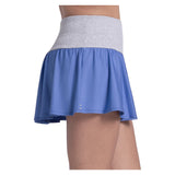 Women's Rib Line 13 Inch Flounce Tennis Skort Parisian Blue, Lucky In Love, Tennis Express, CB871-434-2