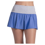 Women's Rib Line 13 Inch Flounce Tennis Skort Parisian Blue, Lucky In Love, Parisian Blue, Tennis Express, CB871-434-PARISIAN-BLUE-1