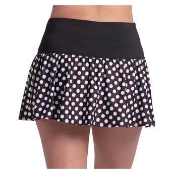 Women's Spot On Flounce 13 Inch Tennis Skort Black, Lucky In Love, Tennis Express, CB877-07H001-1