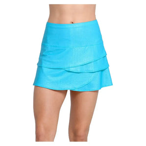 Women's All That Shimmers Scallop 14 Inch Tennis Skort-Apparel-Lucky In Love-CB993-24B447-Tennis Express