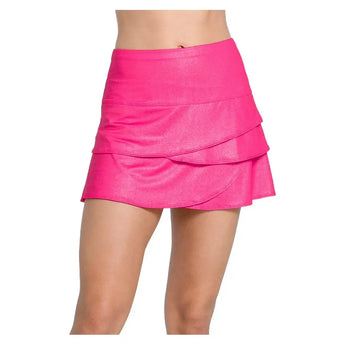 Women's All That Shimmers Scallop 14 Inch Tennis Skort-Apparel-Lucky In Love-CB993-25B695-Tennis Express