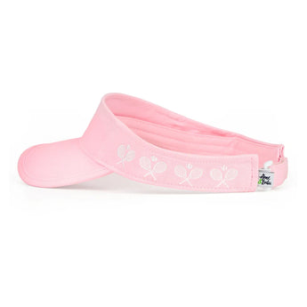 Women's Country Club Visor w/ Crossed Racquets-Apparel-Ame and Lulu-CCV-CR-Pink-Tennis Express