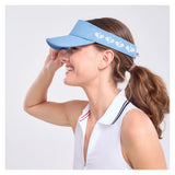Country Club Visor Paddles-Apparel-Ame and Lulu-CCV-P-Blue2-Tennis Express