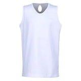 Girls` Keyhole Back Tennis Tank White-Apparel-Little Miss Tennis-CCW31-B-Tennis Express