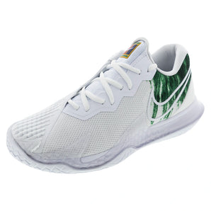 Men's Vapor Cage 4 Tennis Shoes White and Clover,Footwear,Nike,White/Clover,6,Tennis Express,CD0424-102copy