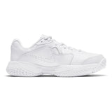 Juniors' Court Lite 2 Tennis Shoes White and Metallic Silver-Footwear-Nike-CD0440-105_2-Tennis Express