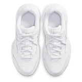 Juniors' Court Lite 2 Tennis Shoes White and Metallic Silver-Footwear-Nike-CD0440-105_3-Tennis Express