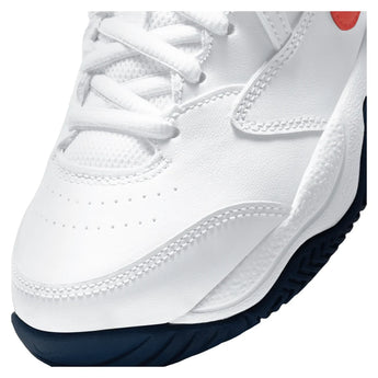 Juniors' Court Lite 2 Tennis Shoes White and Team Orange, Nike, Tennis Express, CD0440-106H26-15