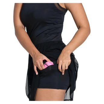 Women's Next Level Tennis Dress Black-Apparel-Lucky In Love-CD29-001B-4-Tennis Express