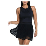 Women's Next Level Tennis Dress Black-Apparel-Lucky In Love-CD29-001B-Tennis Express