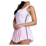 Women's Country Club Plaid Tennis Dress-Apparel-Lucky In Love-CD32-76B695-2-Tennis Express