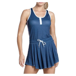 Women's Country Club Plaid Tennis Dress-Apparel-Lucky In Love-CD32-77B401-Tennis Express