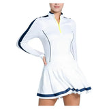Women's Fast Motion Long Sleeve Tennis Dress Midnight-Apparel-Lucky In Love-CD34-01C401B-1-[Sku]-Tennis Express