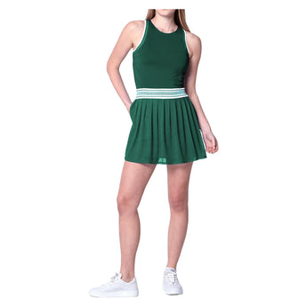 Women's Level Up Tennis Dress Team Green, Lucky In Love, Tennis Express, CD38-48E300-3