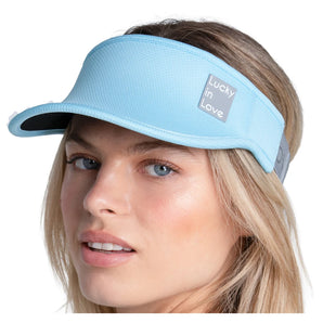Women's Lucky Logo Stretch Tennis Visor Brusette,Apparel,Lucky In Love,Brusette,One Size,Tennis Express,CH011-459