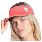 Women's Lucky Logo Stretch Visor,Apparel,Lucky In Love,807 Flame,One Size,Tennis Express,CH011-F26-807-1