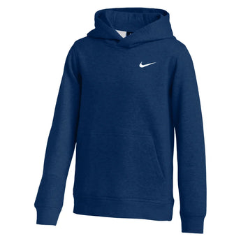 Boys' Club Pullover Training Hoodie, Nike, 419 Tm Navy/White, Tennis Express, CJ1773-H26-419-TM-NAVY-WHITE-1